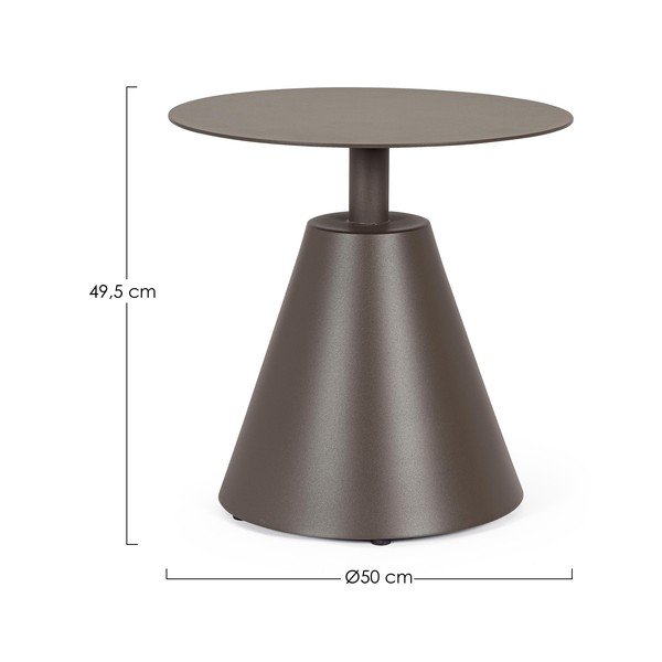 Okrugao vrtni stolić aluminijski ø 50 cm Aloha – Bizzotto-image-2