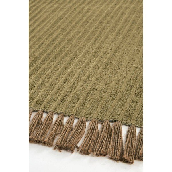 Zelena ručno rađena staza od mješavine pamuka 80x150 cm Channa – Jotex-image-3