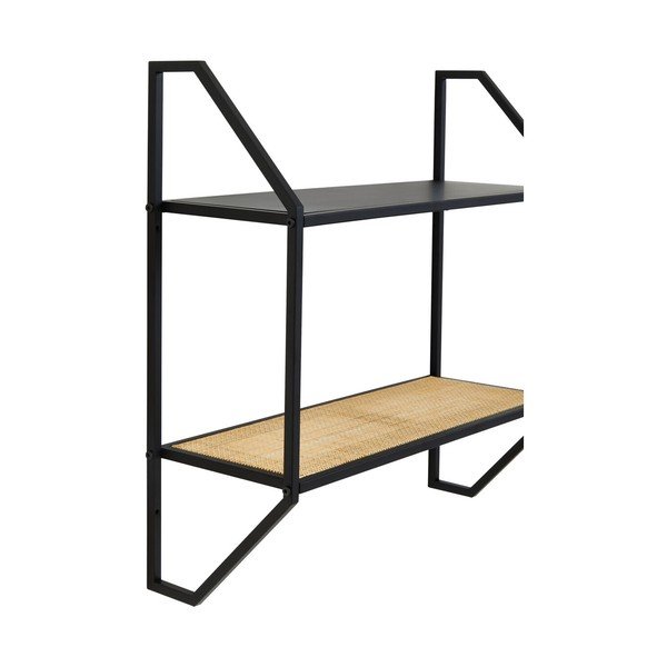Crna/u prirodnoj boji metalna polica s više razina 61 cm Depok – Premier Housewares-image-3
