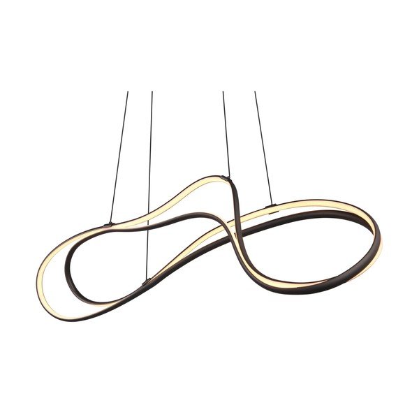 Crna LED viseća svjetiljka s metalnim sjenilom Nala – Trio Select-image-1