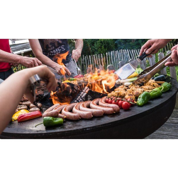 Smeđi vanjski roštilj na drva Remundi Nero S, ø 62 cm-image-4