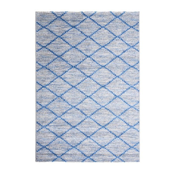 Sivo-plavi vrlo izdržljiv tepih Floorita Tibet, 80 x 150 cm