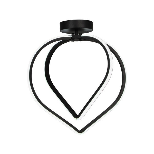 Crna metalna LED stropna svjetiljka Pars – Squid Lighting