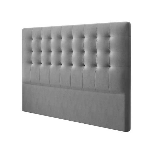 Sivo baršunasto uzglavlje Windsor & Co Sofas Athena, 140 x 120 cm-image-2