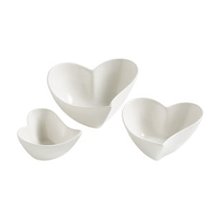 Set od 3 bijele porculanske zdjele Maxwell & Williams Amore