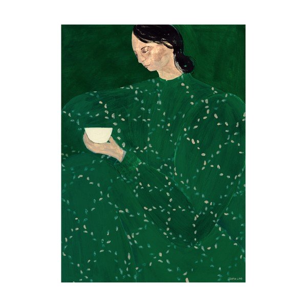 Plakat 30x40 cm Coffee Alone At Place De Clichy – Sofia Lind – The Poster Club