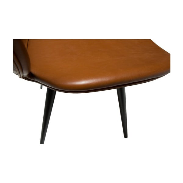 Smeđa stolica od umjetne kože DAN-FORM Denmark Cloud-image-3