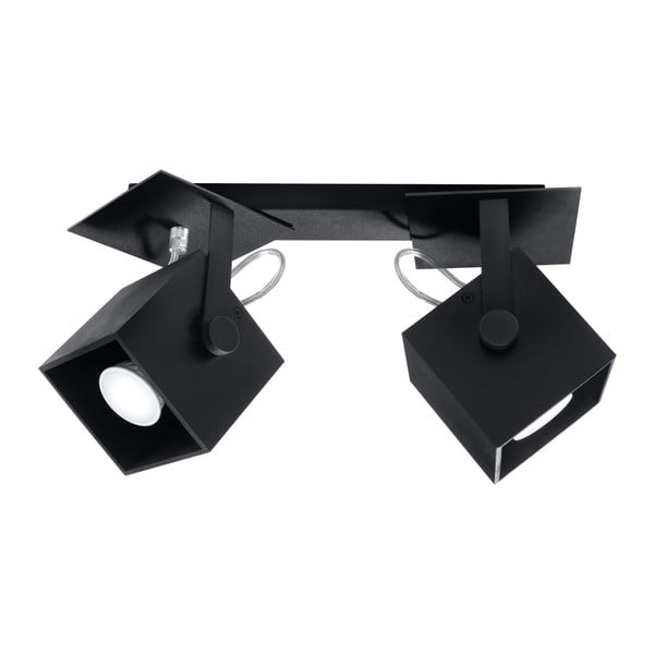 Crna stropna svjetiljka Sollux Noe Dos-image-1