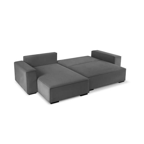 Tamnosiva baršunasta kutna garnitura s mogućnosti odabira kuta Mazzini Sofas Azalea-image-4