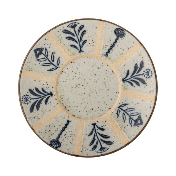 Svijetlo plavi/krem desertni tanjur od kamenine ø 16 cm Leonie – Bloomingville