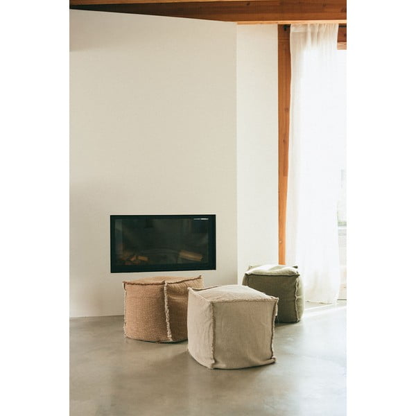 Krem vreća za sjedenje Handloom – Lorena Canals-image-2