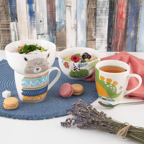 Porculanski set šalice i zdjele 2 kom 350 ml – Orion-image-1