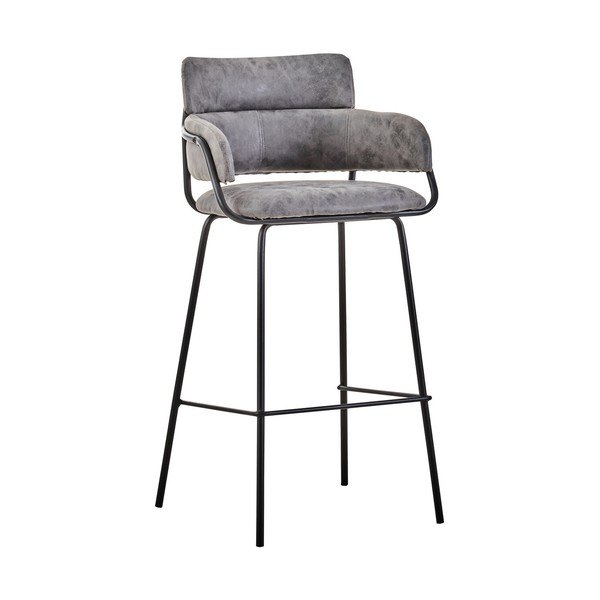 Crna/siva podstavljena barska stolica Tamzin – Premier Housewares