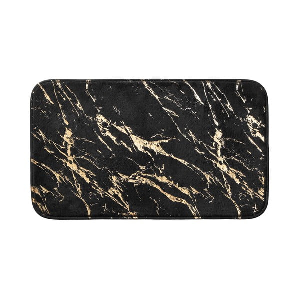 Crna/u zlatnoj boji kupaonska prostirka 45x75 cm Aquamarbre – douceur d'intérieur