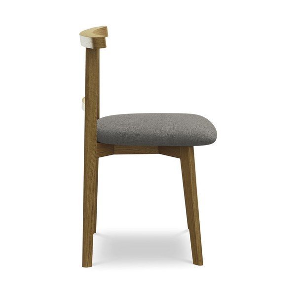 Siva blagovaonska stolica od masivnog drveta Ohelo – Makamii-image-2