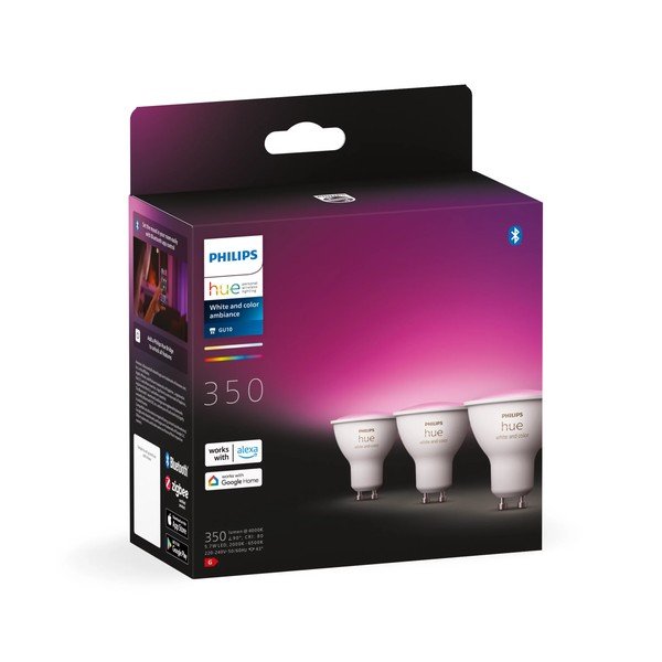 LED pametne žarulje u setu 3 kom GU10, 6 W White and color ambiance – Philips Hue-image-2
