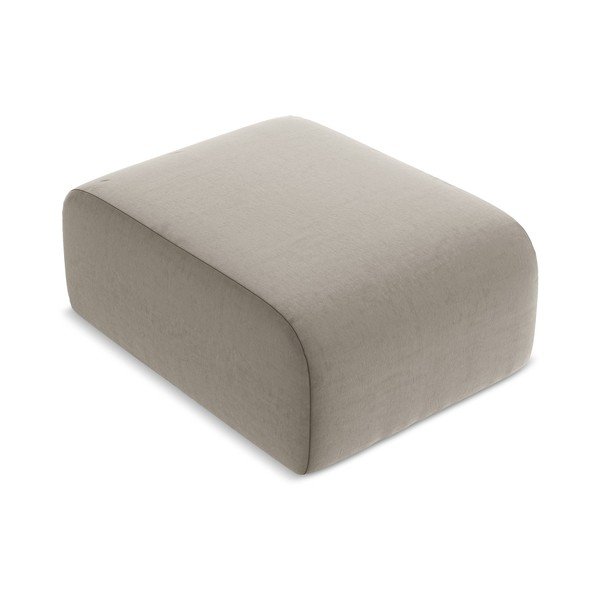 Svjetlo smeđi baršunast tabure Lani – Makamii-image-1