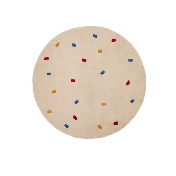 Krem pamučan dječji tepih ø120 cm Luli – Kave Home