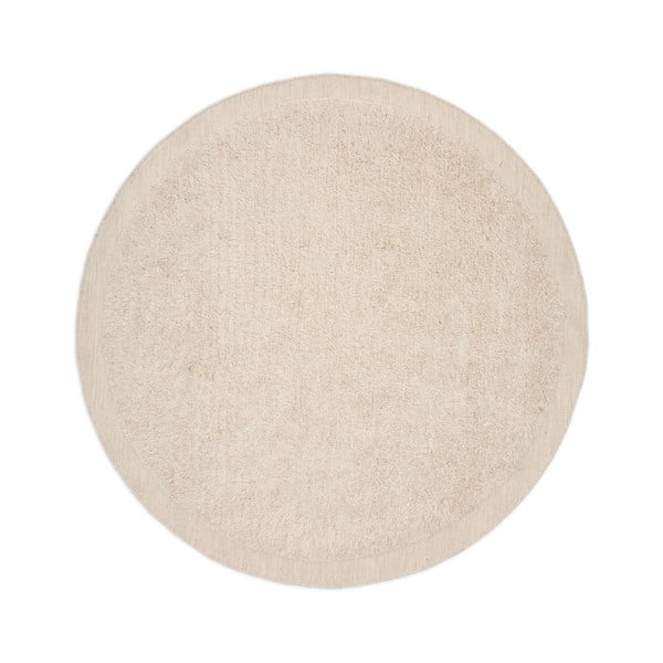 Krem ručno rađen vunen okrugao tepih ø 200 cm Marely – Kave Home