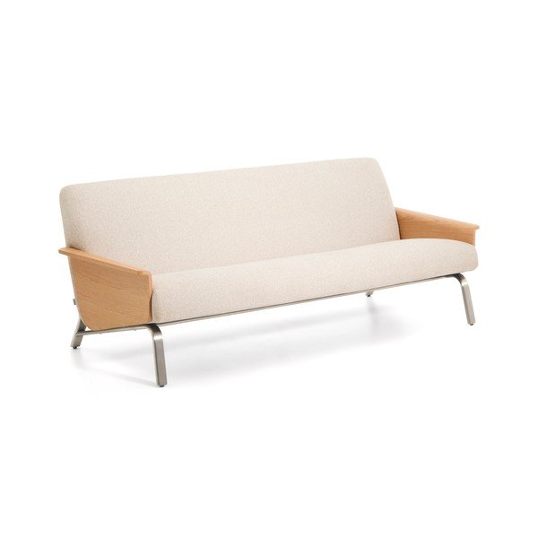 Bež sofa od šenila 205 cm Amsen – Kave Home-image-2