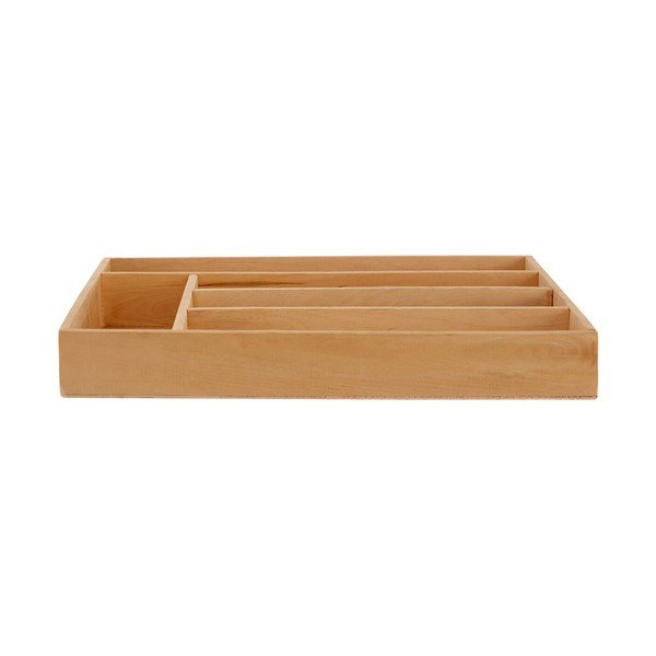 Drveni organizator pribora u prirodnoj boji 30 x 38 cm – Premier Housewares-image-1