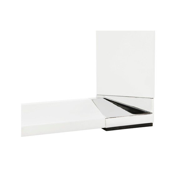 Bijeli radni stol sa staklenom pločom Kokoon Warner-image-4