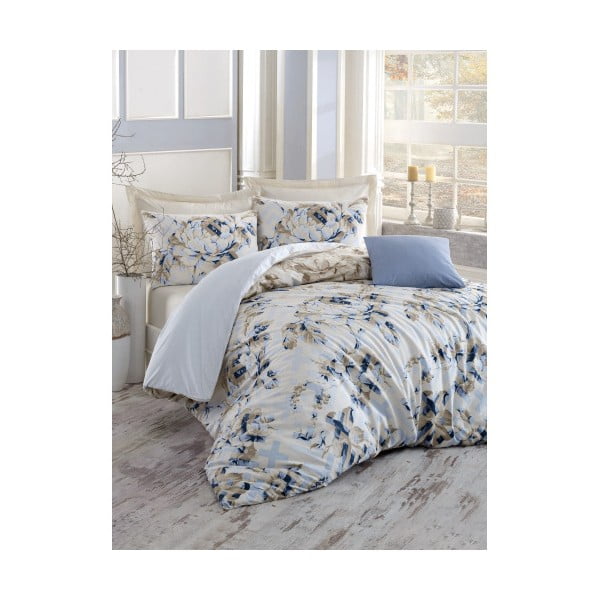 Pamučna posteljina za bračni krevet s posteljinom Pastella, 200 x 220 cm