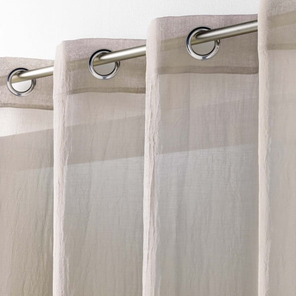 Smeđa prozirna zavjesa 140x280 cm Telma – douceur d'intérieur-image-1