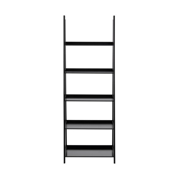 Crna stalaža za knjige Actona Wally, visina 180 cm-image-2
