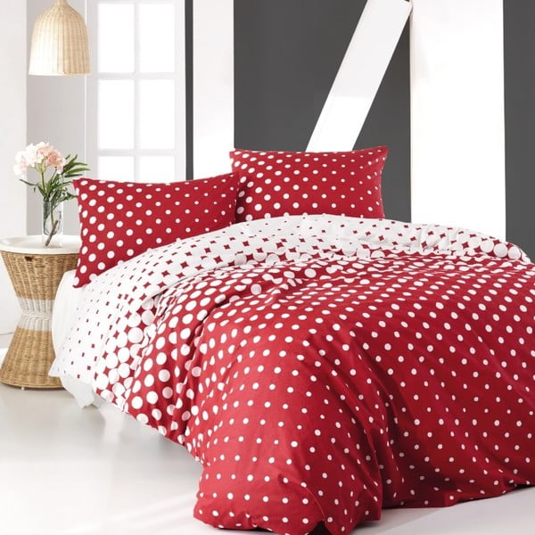Pamučna posteljina s bračnim krevetom Dobby, 200 x 220 cm