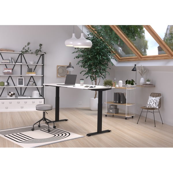 Radni stol s bijelom pločom stola 80x160 cm Jet – Germania-image-1