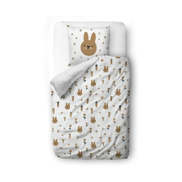 Dječja posteljina za krevet za jednu osobu od pamučnog satena 140x200 cm Sweet Bunnies – Butter Kings