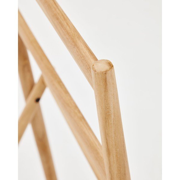 Stalak za kapute od masivne tikovine u prirodnoj boji Roxana – Kave Home-image-4