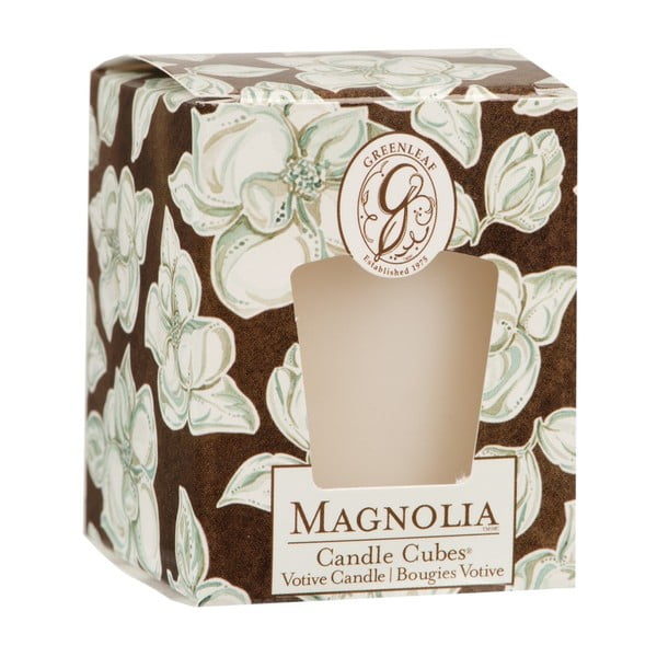 Svijeća s mirisom magnolije Greenleaf Magnolia,vrijeme gorenja 15 sati