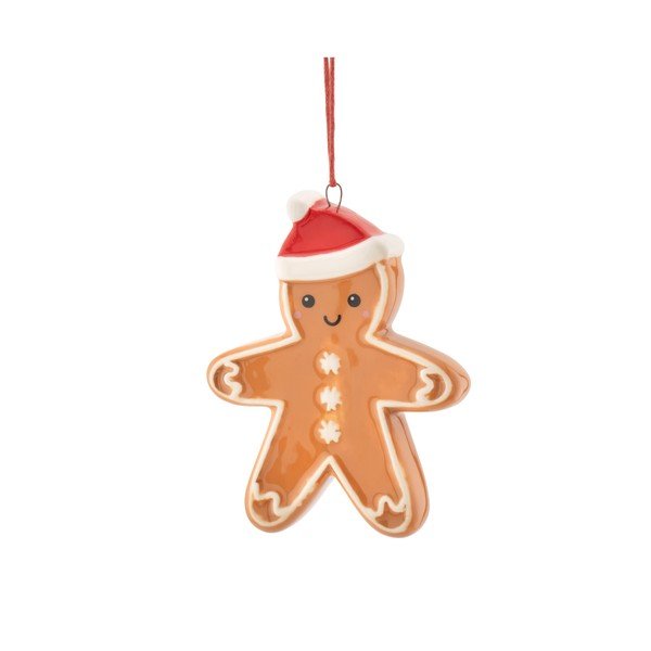 Keramički ukas za božićno drvce 6 cm Gingerbread – Sass & Belle