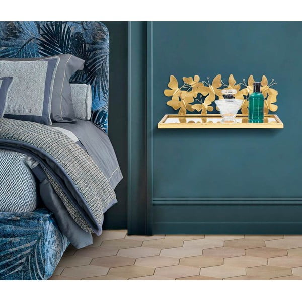 Noćni ormarić u zlatnoj boji Butterfly – Mauro Ferretti-image-1