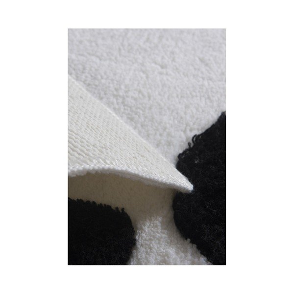 Crasso Panda, crna i bijela prostirka za kupaonicu, 100 x 60 cm-image-2