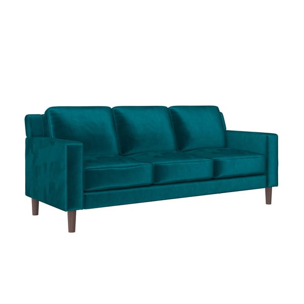 Zelena baršunasti sofa 83 cm Brynn – Støraa-image-1