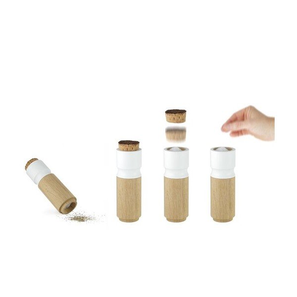 Mlin za sol i papar od hrastovog drveta Wireworks Pinch&Grind-image-1