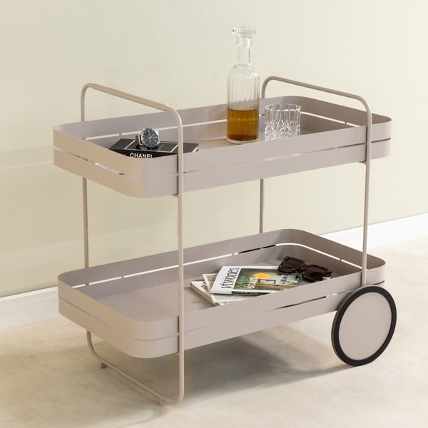 Metalna kolica za posluživanje na kotačima 74x42 cm Gin & Trolley – Spinder Design-image-1