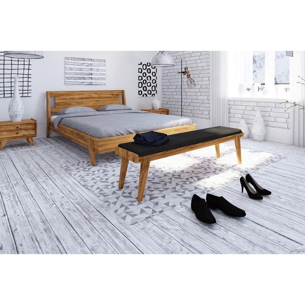 Klupa od hrastovog drveta sa sjedištem u sivoj boji Retro - The Beds-image-4