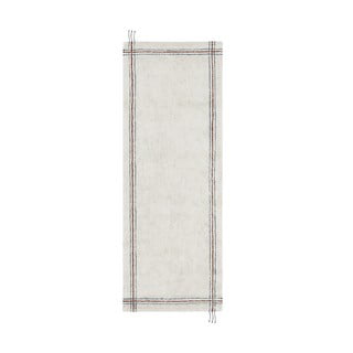 Krem periva/ručno rađena pamučna staza 80x230 cm Cuisine Natural – Lorena Canals
