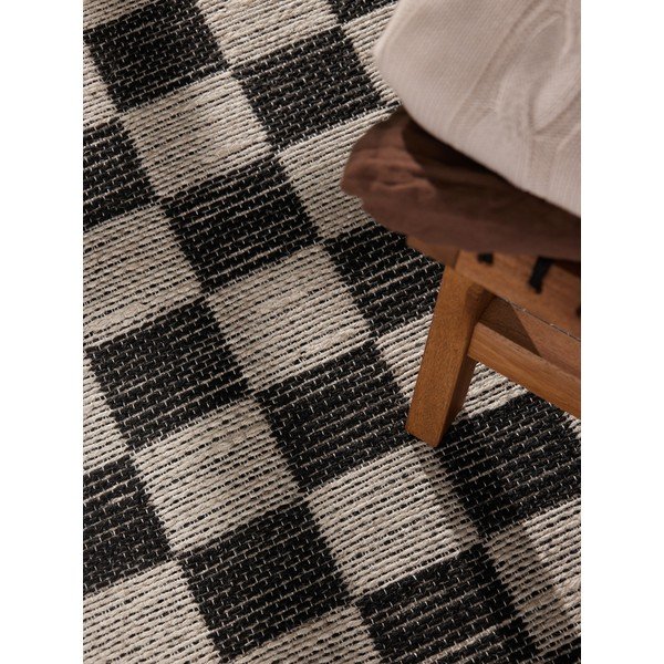 Crna/krem ručno rađena staza od mješavine jute 80x200 cm Rex – Hanse Home-image-2