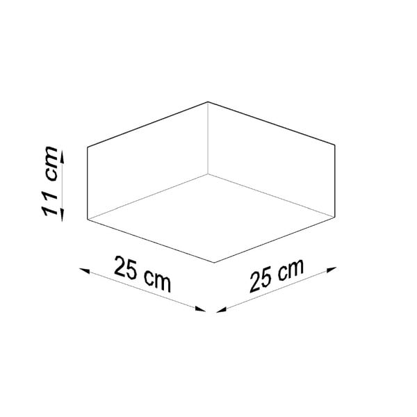 Bijela stropna svjetiljka 25x25 cm Mitra – Sollux-image-4