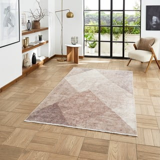 Svjetlo smeđa periva staza od mješavine pamuka 60x170 cm Whisper – Think Rugs