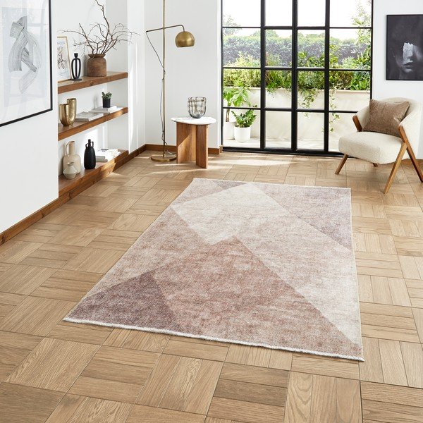 Svjetlo smeđa periva staza od mješavine pamuka 60x170 cm Whisper – Think Rugs-image-1