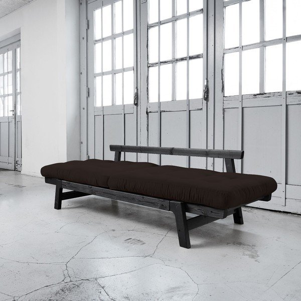 Sofa na razvlačenje Karup Step Black / Brown-image-2