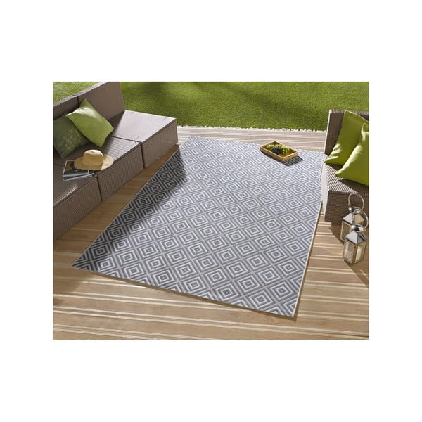 Plavi vanjski tepih NORTHRUGS Karo, 160 x 230 cm-image-2