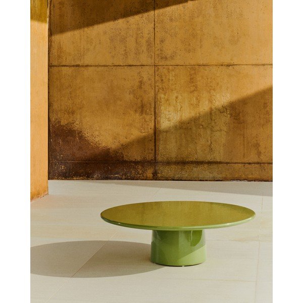 Okrugao vrtni stolić za kavu betonski ø 110 cm Albanella – Kave Home-image-1