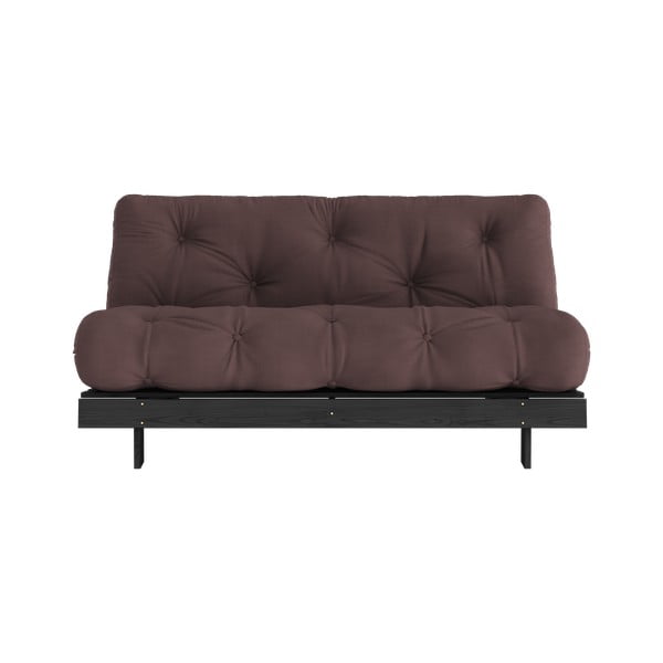 Tamno smeđa sklopiva sofa 160 cm Roots Black Night – Karup Design-image-1